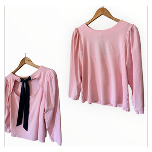 Crown & Ivy Pink Long Sleeve Top Size Medium
